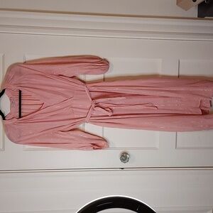 Traffic People Tie Front Midi Dess